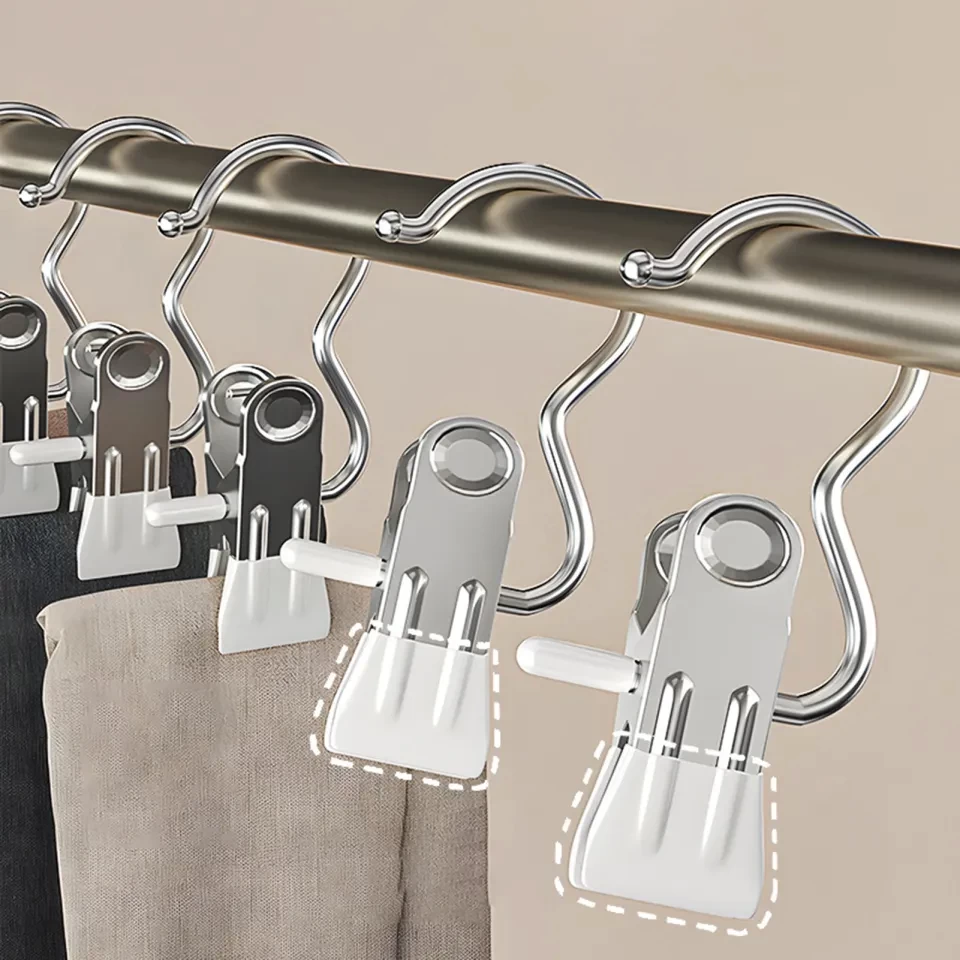 Anti-slip Strong Grip Clothespin Hooks for Laundry Windproof | Anti-slip | Heavy Duty | Peg Clips | Socks Towel