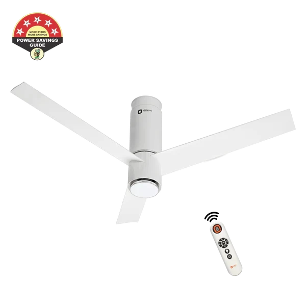 Orient Aeroslim IoT 48" Remote Fan with Light | Marble White