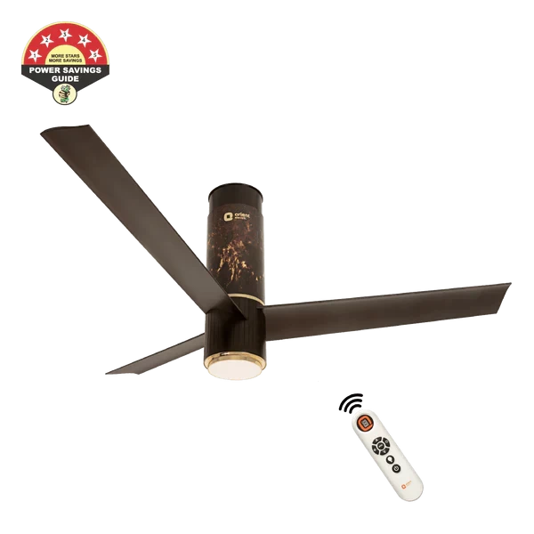 Orient Aeroslim IoT 48" Remote Fan with Light | Flame Gold